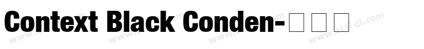 Context Black Conden字体转换